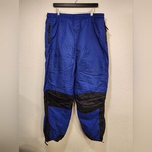 Men's Blue and Black Pants